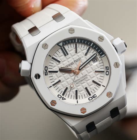 audemars piguet royal oak white ceramic|audemars piguet royal oak women.